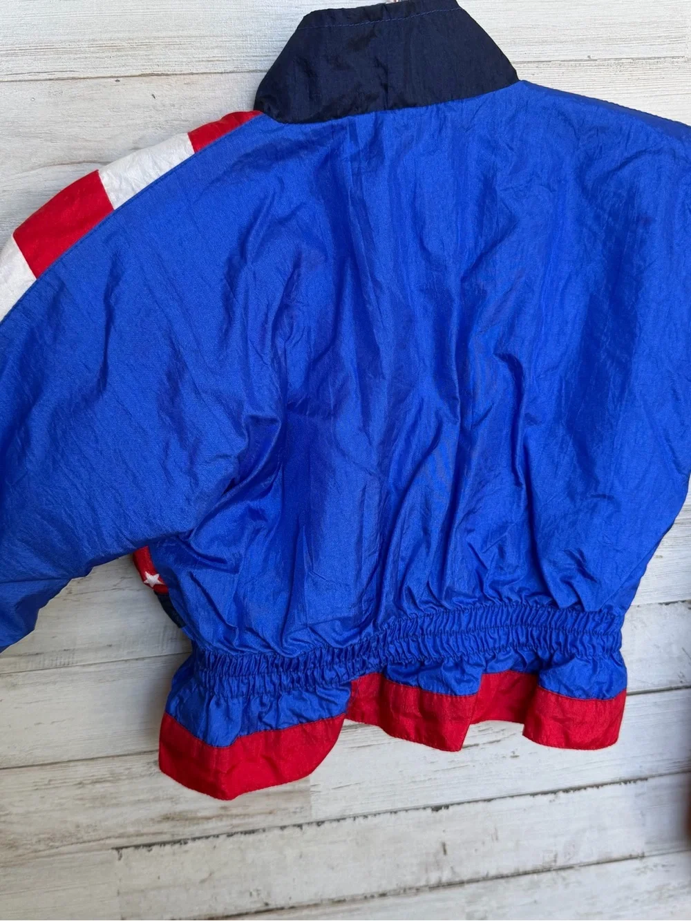 Vintage Red, White & Blue Kids Jacket and Pants Windbreaker Set